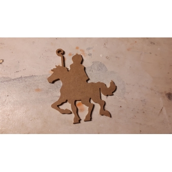 MDF 174 Sinterklaas op paard 10 cm
