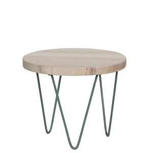 KB1 Mica decotafel hout met ijzeren poten- 23x23x20cm KB1 Mica decotafel hout met ijzeren poten- 23x23x20cm
