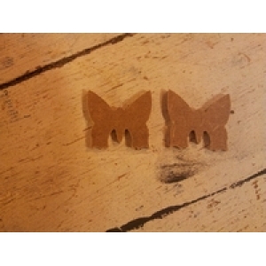 MD17 MDF Mini vlinder ca. 3 a 4 cm