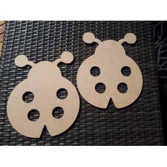 MDF Lieveheersbeestje met gaten