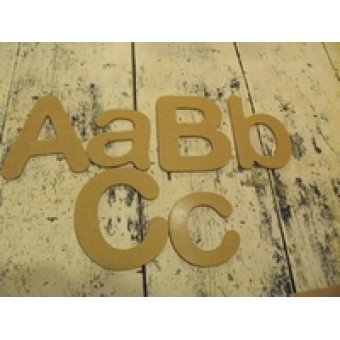 MDF Kleine letters 20 cm hoog, 6 mm dik