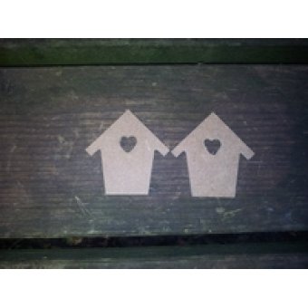MD4 MDF Mini Vogelhuisje ca. 3 a 4 cm
