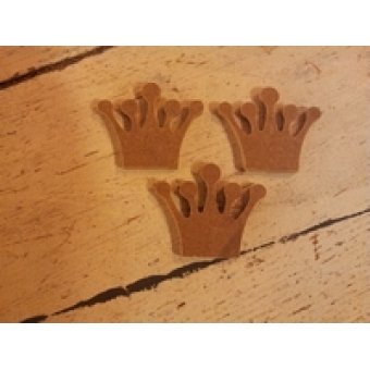 MD18 MDF Mini Kroon ca. 3 a 4 cm
