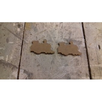 MD22 MDF Mini treintje / locomotief ca. 3 a 4 cm