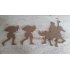 MDF 227 MDF Sinterklaas (20 cm)op paard  met 2 pieten (set)