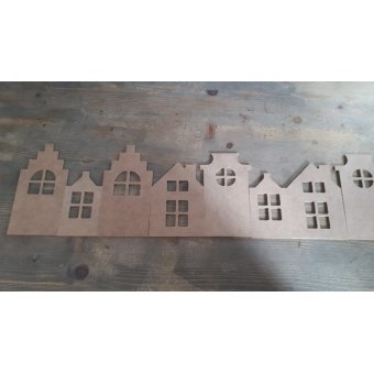 MDFH5  Set van 4 grachtenpandjes 