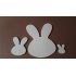 MDF Paas haasjes 3 stuks Mini