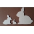 MDF Paas haasjes 3 stuks Mini
