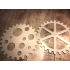 TW6 MDF tandwiel Ø30cm x 3mm cirkels