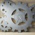 TW100 MDF tandwiel Ø10cm x 3mm stervorm